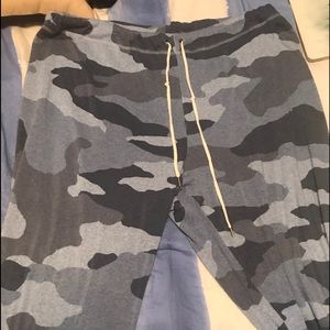 Aerie Blue Camo Sweatpant Joggers